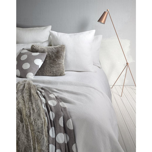 Graphic White Quilted Bedding Collection-Gina's Home Linen Ltd