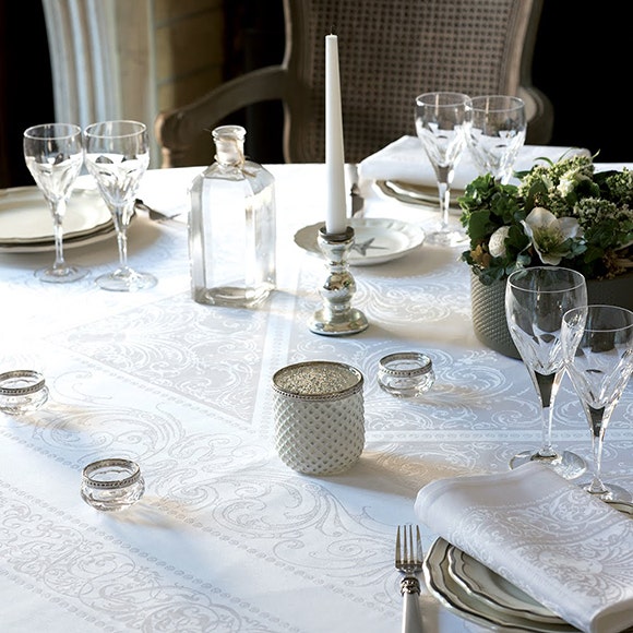Alexandrine Table Linen Collection (Green Sweet)-Gina's Home Linen Ltd