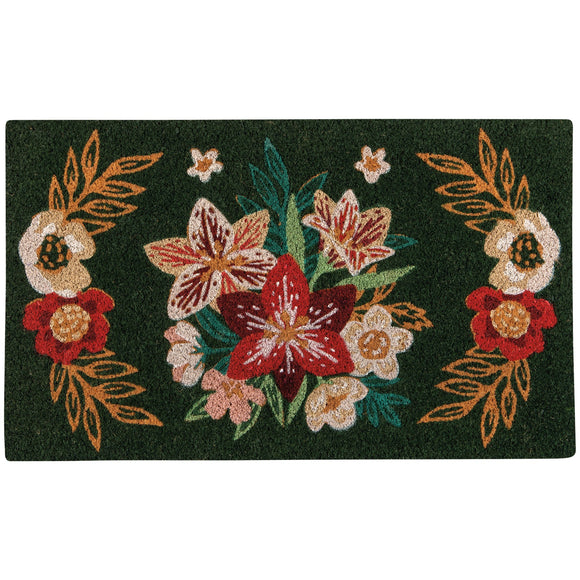 Amaryllis Christmas Doormat-Gina's Home Linen Ltd