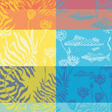 Aquatic Rainbow Table Linens Collection-Gina's Home Linen Ltd