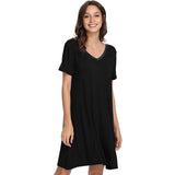 Bamboo Short Sleeve Nightdress Collection-Gina's Home Linen Ltd