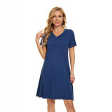 Bamboo Short Sleeve Nightdress Collection-Gina's Home Linen Ltd