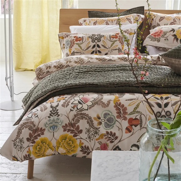 Brocart Decoratif Sepia Bedding Collection-Gina's Home Linen Ltd