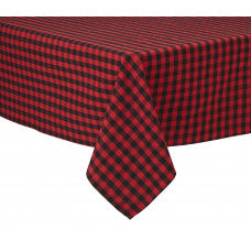 Buffalo Red Plaid Tablecloth-Gina's Home Linen Ltd