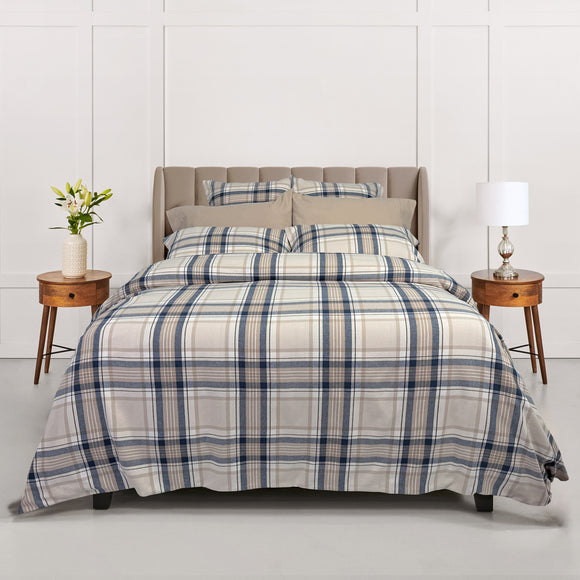 Calvin Flannel Bedding Collection-Gina's Home Linen Ltd