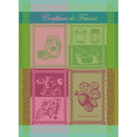 Confiture De Fraises Printemps Kitchen Towel-Gina's Home Linen Ltd