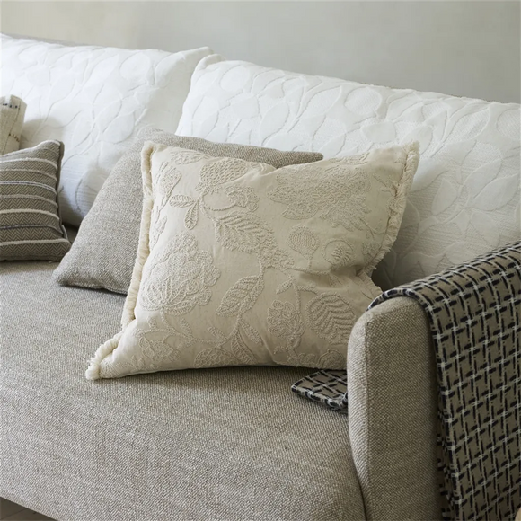 Daphne Chalk Decorative Cushion-Gina's Home Linen Ltd