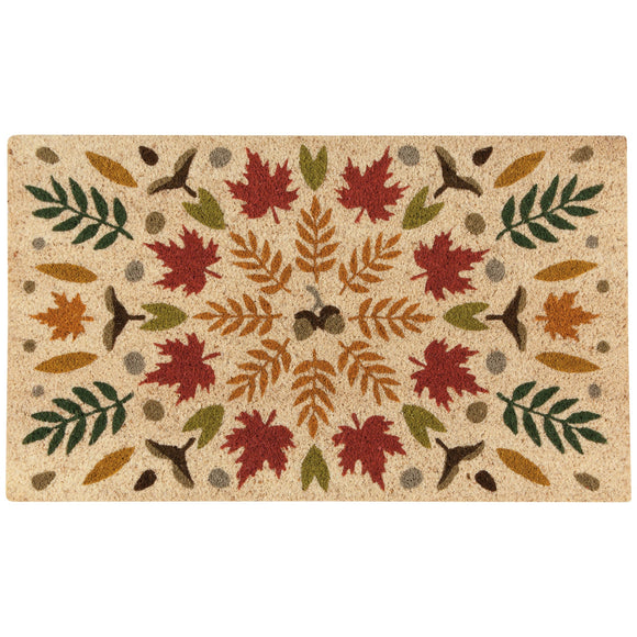 Fall Foliage Coir Fibre Doormat-Gina's Home Linen Ltd