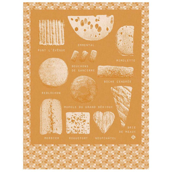 Fromages Kitchen Towel-Gina's Home Linen Ltd