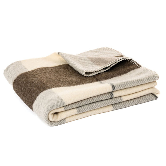 Fudge Wool Blanket & Pillow Collection-Gina's Home Linen Ltd