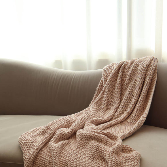 Jamie Cotton Throw Blanket-Gina's Home Linen Ltd
