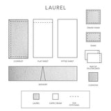 Laurel Matelasse Collection-Gina's Home Linen Ltd