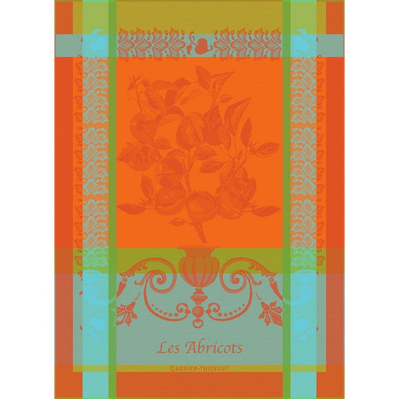Les Abricots Orange Kitchen Towel-Gina's Home Linen Ltd