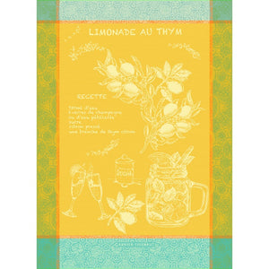 Limonade Au Thym Soleil Kitchen Towel-Gina's Home Linen Ltd