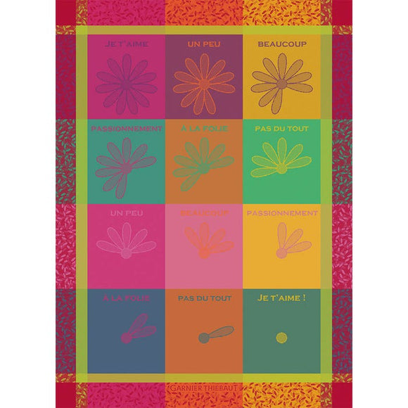 Marguerite Effeuille Kitchen Towel-Gina's Home Linen Ltd
