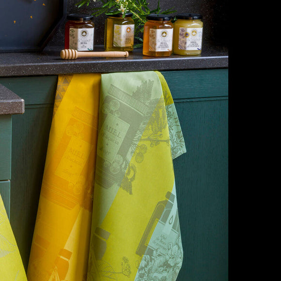 Miel en Pot Kitchen Towel-Gina's Home Linen Ltd