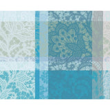 Mille Dentelles Table Linens Collection : Turquoise (Coated Cotton)-Gina's Home Linen Ltd