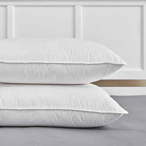 Niagara White Duck Down Pillow-Gina's Home Linen Ltd