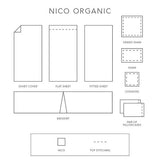 Nico Organic Percale Solid-Gina's Home Linen Ltd