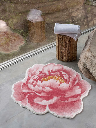 Pivoine Bath Rug-Gina's Home Linen Ltd