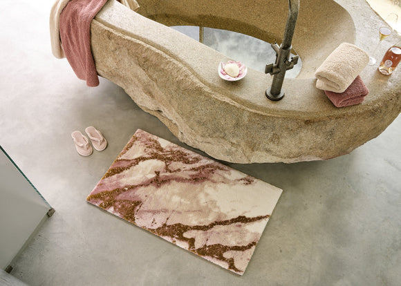 Rosy Bath Rug-Gina's Home Linen Ltd