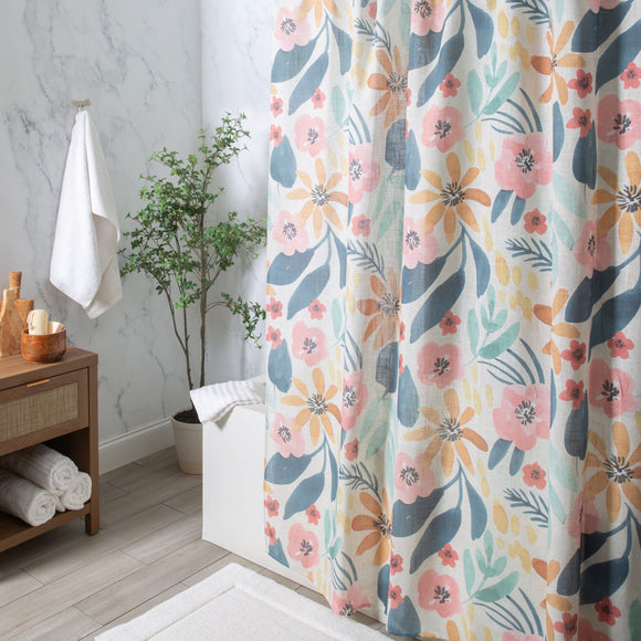 Saltillo Shower Curtain-Gina's Home Linen Ltd