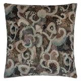 Tapestry Flower Damson Velvet Decorative Cushion-Gina's Home Linen Ltd