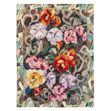 Tapestry Flower Damson Wool Throw-Gina's Home Linen Ltd