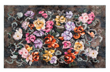 Tapestry Flower Rug-Gina's Home Linen Ltd