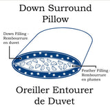 Aurora Hutterite Down & Feather Pillow-Gina's Home Linen Ltd