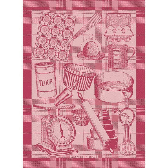 Bakery Red Kitchen Towel-Gina's Home Linen Ltd