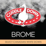 Brome White Duck Down Pillow-Gina's Home Linen Ltd