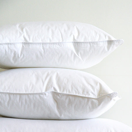 Brome White Duck Down Pillow-Gina's Home Linen Ltd
