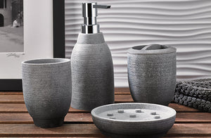 Greystone Resin Bath Accessories-Gina's Home Linen Ltd