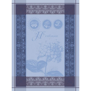 Hortensia Blue Kitchen Towel-Gina's Home Linen Ltd