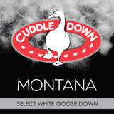Montana White Goose Down Pillow-Gina's Home Linen Ltd