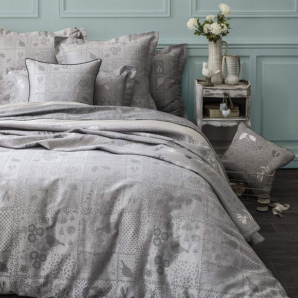 Secret Garden Grey Bedding Collection-Gina's Home Linen Ltd
