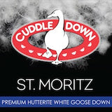 St Moritz White Goose Down Pillow-Gina's Home Linen Ltd