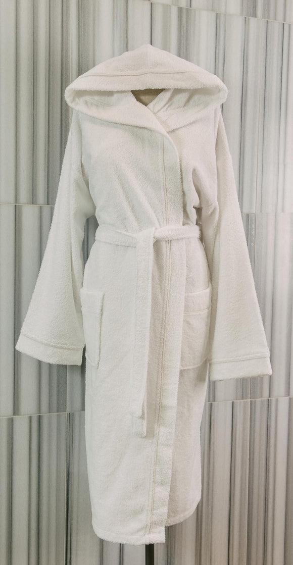 Terry Hooded Bath Robe-Gina's Home Linen Ltd
