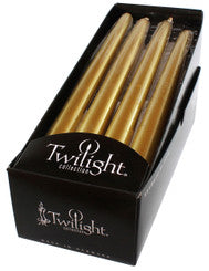 Twilight Metallic Taper Candles-Gina's Home Linen Ltd