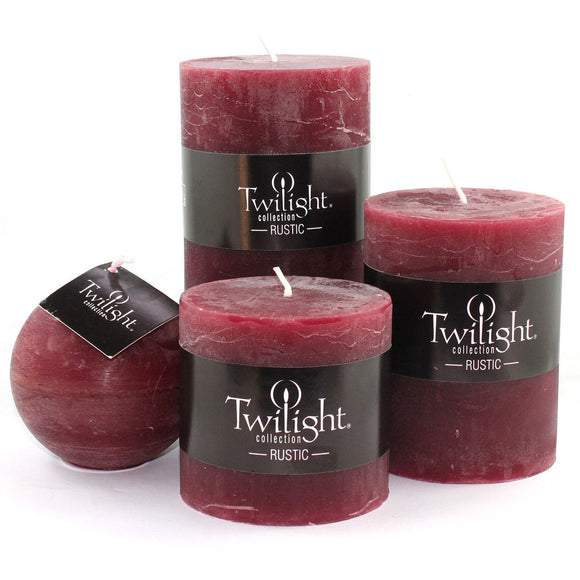 Twilight Rustic Pillar Candles-Gina's Home Linen Ltd